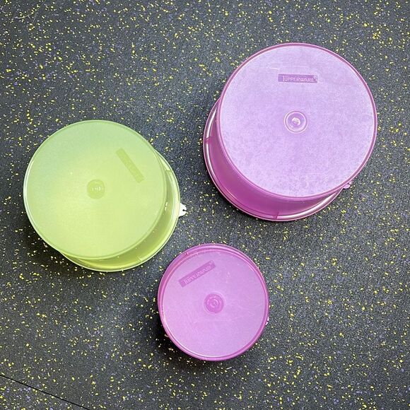 Tupperware Stacking Canisters 3PC Set - Picture 8 of 9